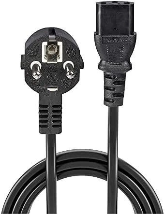 Maitinimo Laidas - LINDY Schuko Kištukas į C13, 2m, 10A/250V, Varis, PVC, Juodas