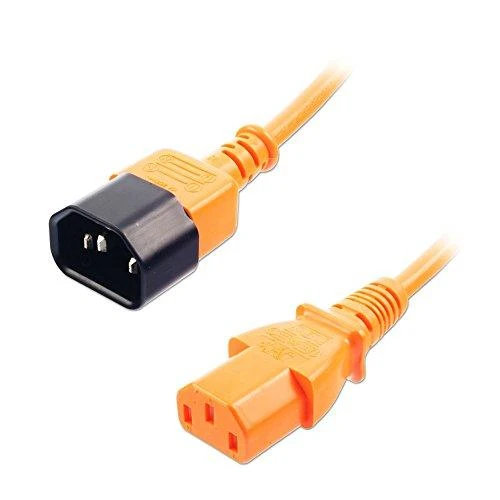 Maitinimo Prailginimo Laidas - LINDY IEC C14 į C13 Maitinimo Prailginimo Laidas, 1m, Oranžinis
