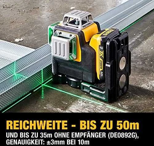 Dewalt kryžminių linijų lazeris DCE089D1G-QW, žalias