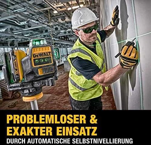 Dewalt kryžminių linijų lazeris DCE089D1G-QW, žalias