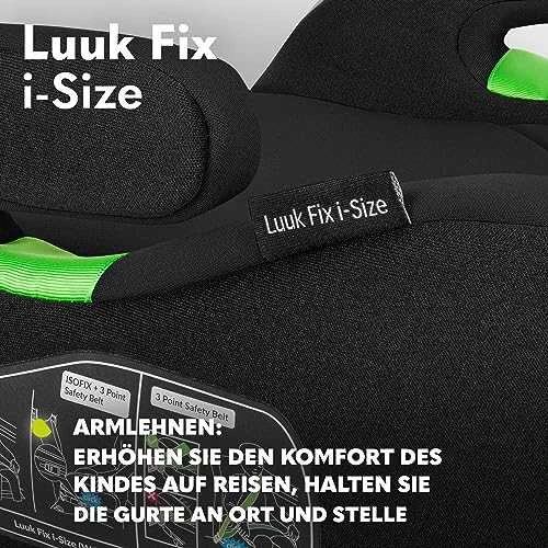 LIONELO automobilinė kėdutė Luuk Fix i-i-size juoda anglies pluoštas