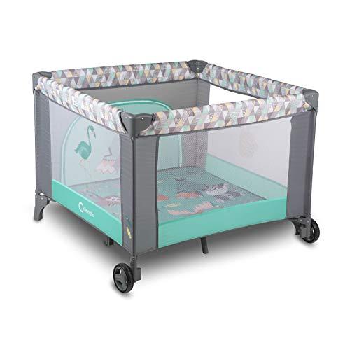 Kelioninė lovytė-maniežas Lionelo Lene, Turquoise Scandi