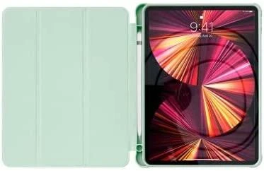Hurtel Stand Planšetė Smart Apple iPad Pro 12.9 '' 2021/2020 su stoveliu dėklas planšetiniam kompiuteriui žalios spalvos