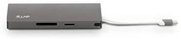 Jungas. stot. LMP USB-C Travel Dock 4K 9 Port pilkas