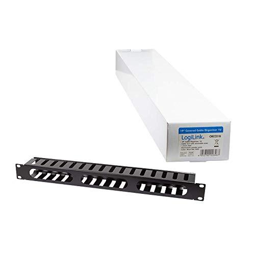 LOGILINK ORCC01B LOGILINK- 19 Uždengtas kabelių laikiklis 1U, juodas