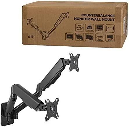 LOGILINK BP0146 Dviejų monitorių sieninis laikiklis 17–32 colių dujinė spyruoklė, 90–540 mm