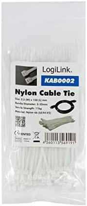 LOGILINK KAB0002 LOGILINK - Rinkinys 100 vnt kaklaraiščių ilgis 15cm