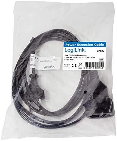 LogiLink Euro CEE 7/16 1.0m