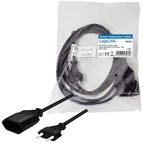 LogiLink Euro CEE 7/16 1.0m