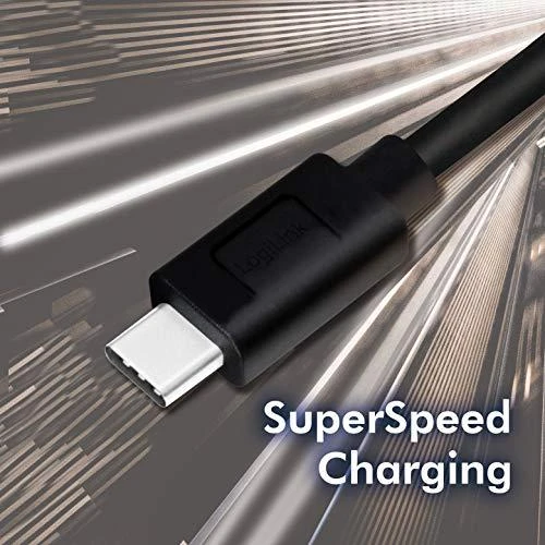 LOGILINK CU0168 LOGILINK - USB 3.2 Gen1x1 laidas, USB-A kištukas iki USB-C kištukas, juodas, 1m