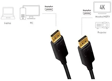 LOGILINK CV0076 LOGILINK – „DisplayPort 1.2“ prijungimo laidas, 4K2K / 60 Hz, 7,5 m
