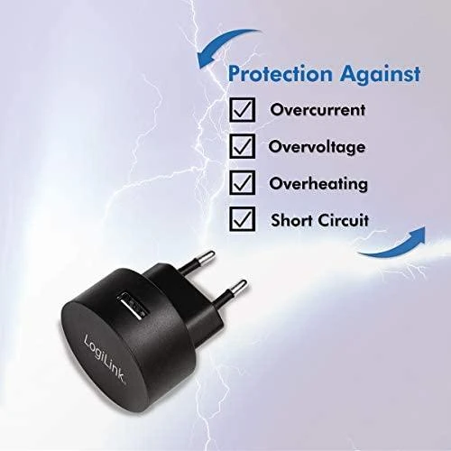 Įkroviklis LogiLink PA0217 1x USB-A 2.1 A (PA0217)