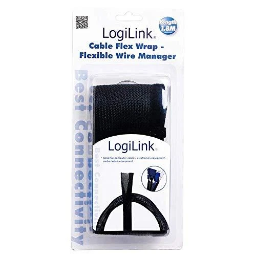 LOGILINK Elastyczny organizator kabli, juodas