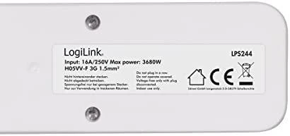 LogiLink 3 gniazda 1.5m balta LPS244