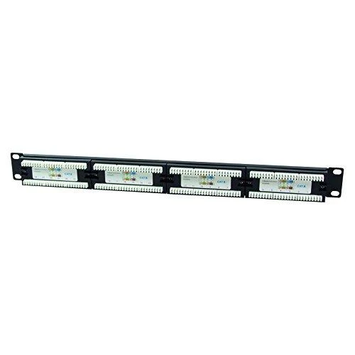 LOGILINK NP0004 LOGILINK - Patch panel UTP CAT6 24-jungtys juodas
