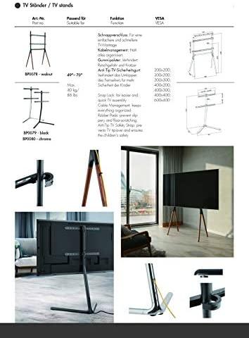Laikiklis LOGILINK BP0080 - TV grindų stovas su V-Base. 49-70. chromo