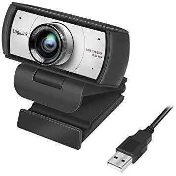 LOGILINK UA0377 HD USB internetinė kamera 120 laipsnių dvigubas mikrofonas