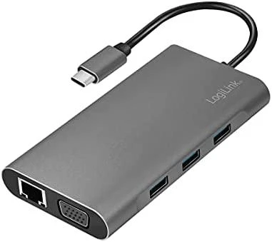 „LogiLink USB-C 10-in-1“ stotis / replikatorius (UA0383)