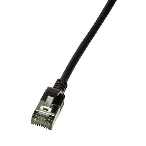 2direct LogiLink Patchkabel CAT6A U/FTP TPE SlimLine juodas 0,3m