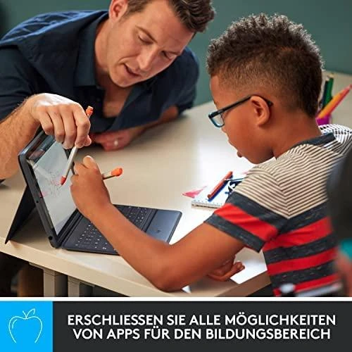 Logitech Crayon, rašiklis (sidabrinis / oraninis, visiems iPad išleistiems nuo 2018 m.)