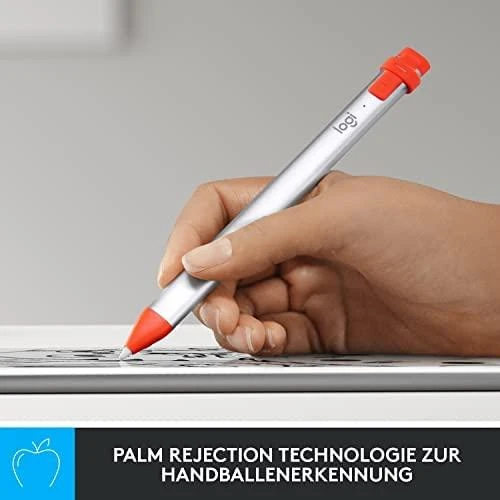 Logitech Crayon, rašiklis (sidabrinis / oraninis, visiems iPad išleistiems nuo 2018 m.)