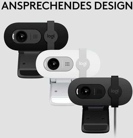 Internetinė kamera Logitech BRIO 100, baltos spalvos