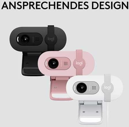 Internetinė kamera Logitech BRIO 100, baltos spalvos
