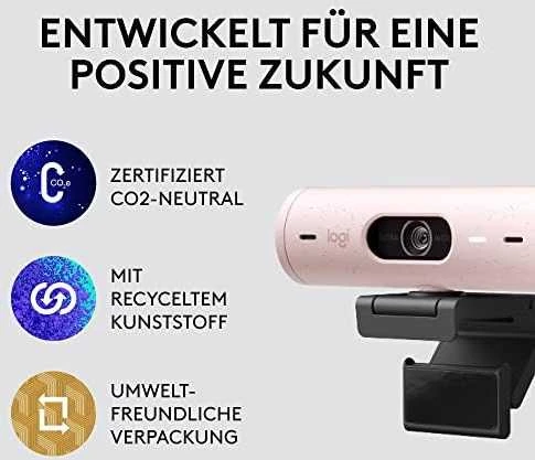 Internetinė kamera Logitech BRIO 500, Rožinės spalvos