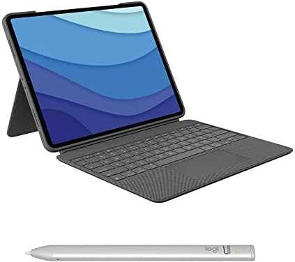 Logitech Combo Touch skirta Apple iPad Pro (2021) 12.9 col. - Dėklas su klaviatūra ir jutikliniu kilimėliu (vokiečių k.)