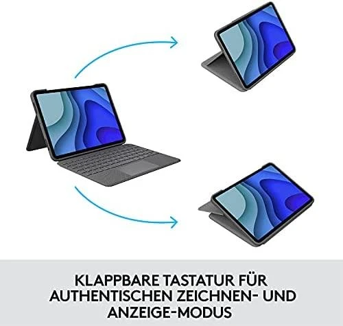Logitech Folio Touch dėklas skirtas iPad Air 4 Gen. (Klaviatūros kalba – Vokiečių)