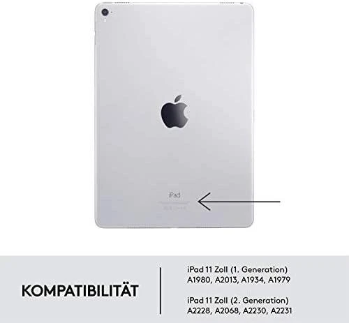 Logitech Folio Touch dėklas skirtas iPad Air 4 Gen. (Klaviatūros kalba – Vokiečių)