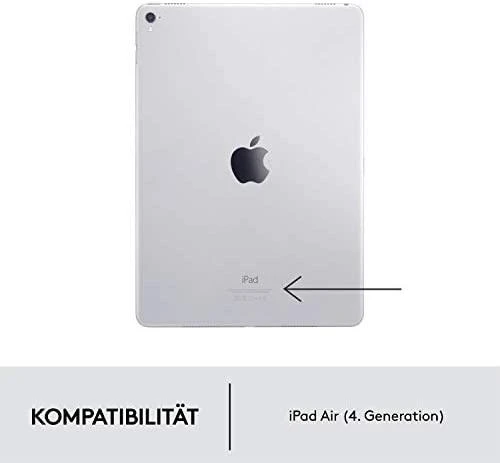 Logitech Folio Touch dėklas skirtas iPad Air 4 Gen. (Klaviatūros kalba – Vokiečių)