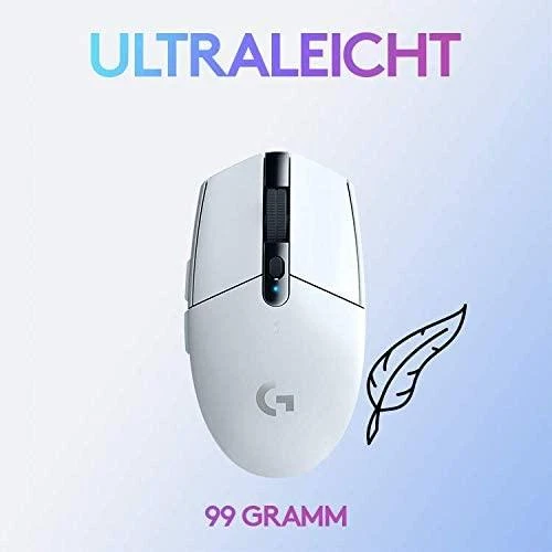 Belaidė žaidimų pelė Logitech G305 Hero, Lightspeed, Balta