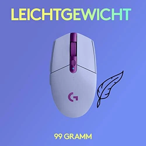 Belaidė žaidimų pelė Logitech G305 Hero, Lightspeed, Alyvinė