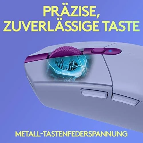 Belaidė žaidimų pelė Logitech G305 Hero, Lightspeed, Alyvinė