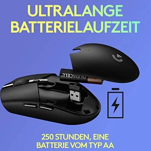Belaidė žaidimų pelė Logitech G305 Hero, Lightspeed, Alyvinė