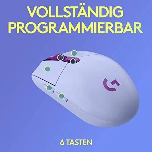 Belaidė žaidimų pelė Logitech G305 Hero, Lightspeed, Alyvinė