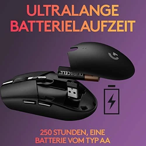 Pelė žaidimams Logitech G305, juodos spalvos