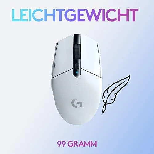 Belaidė žaidimų pelė Logitech G305 Hero, Lightspeed, Balta