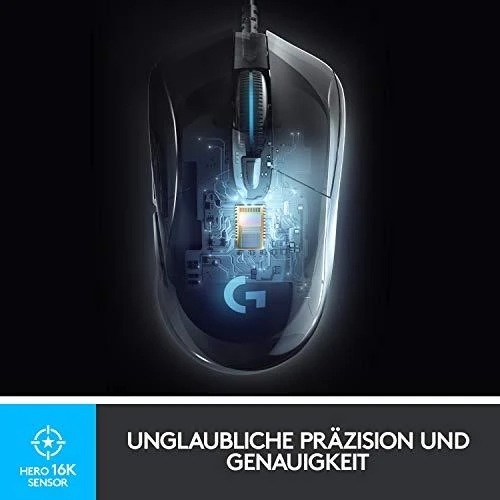 Laidinė pelė žaidimams Logitech G403 Hero, Lightsync RGB, Juodos spalvos
