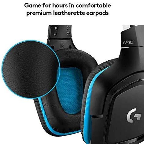 Žaidimų ausinės Logitech G432 7.1 Erdvinis Garsas, USB ir 3,5mm jungtys |  Varle.lt