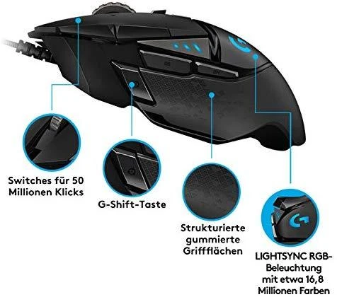 Žaidimų pelė Logitech G502 Hero
