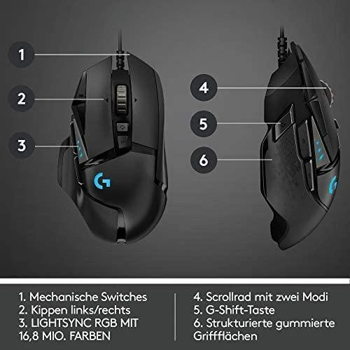 Žaidimų pelė Logitech G502 Hero