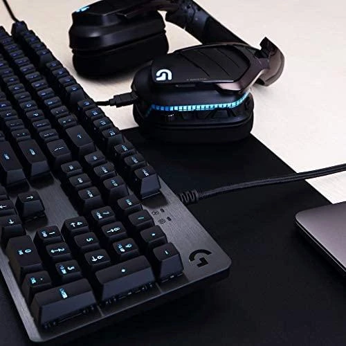 LOGITECH G512 laidinė LIGHTSYNC mechaninė žaidimų klaviatūra - CARBON - NORDIC - USB - TACTILE