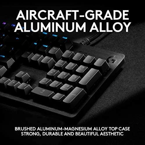 LOGITECH G512 laidinė LIGHTSYNC mechaninė žaidimų klaviatūra - CARBON - NORDIC - USB - TACTILE
