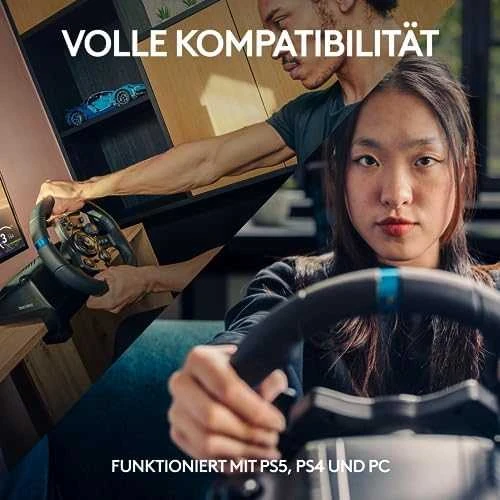 Logitech G923 TRUEFORCE simuliacinis lenktynių vairas su pedalais, skirtas PlayStation/PC