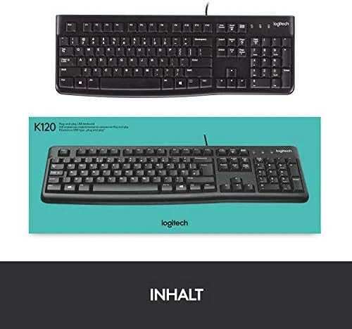 Logitech klaviatūra K120 su laidu, DE/AT išdėstymas