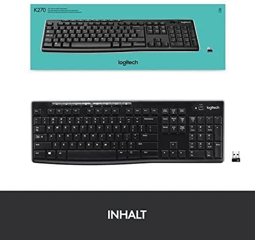 Belaidė pilno dydžio Klaviatūra Logitech K270, DE išdėstymas