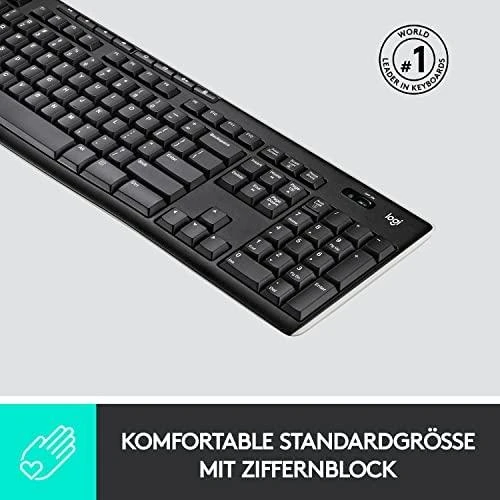 Belaidė pilno dydžio Klaviatūra Logitech K270, DE išdėstymas