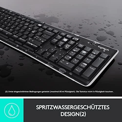 Belaidė pilno dydžio Klaviatūra Logitech K270, DE išdėstymas